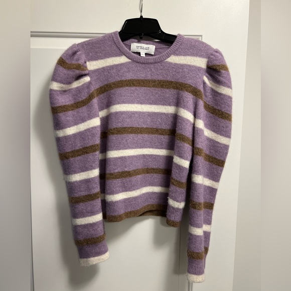 Derek Lam 10 Crosby brushed alpaca-blend striped sweater, size small - Picture 8 of 8